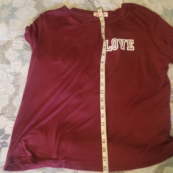 Burgundy Cardio Couture Tshirt - Picture 6 of 7